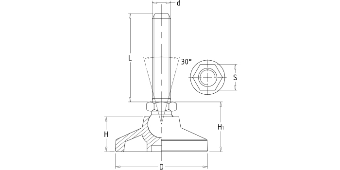 萬(wàn)向調(diào)節(jié)支撐腳