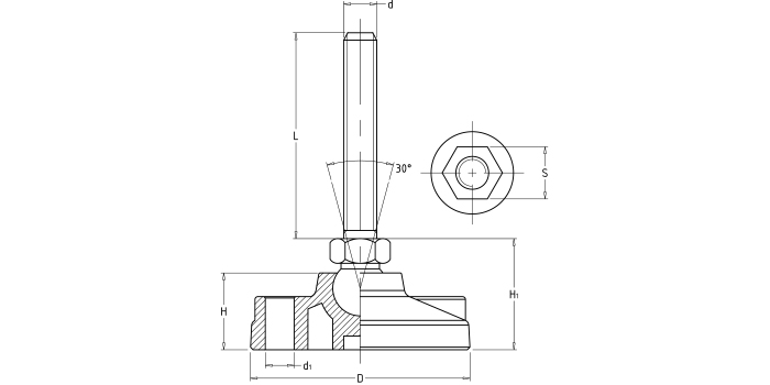 萬向調(diào)節(jié)支撐腳