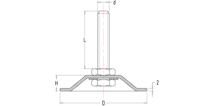 固定調節(jié)支撐腳